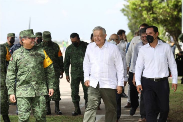 AMLO y Vila Dosal se reúnen para dar seguimiento a proyecto del Tren Maya